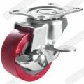 Light Duty PU Swivel Caster Red (G2201)